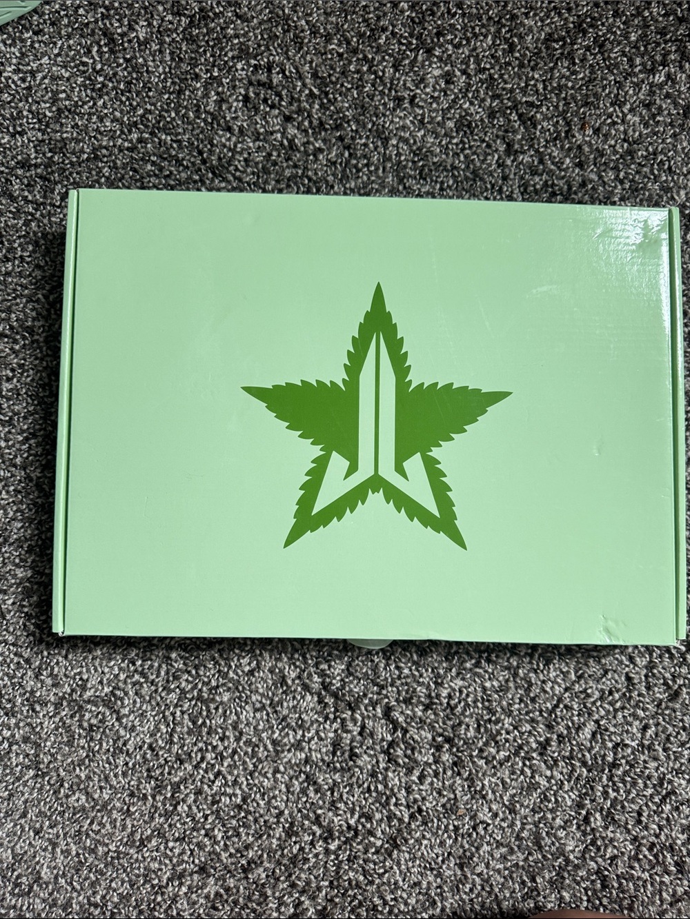 Jeffree Star Mint Green Pot Leaf Hand Mirror with Box